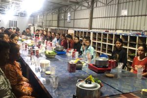 ការធ្វើបដិសណ្ឋារកិច្ចពីសិក្ខាកាម២រូប បន្ទាប់ពីបញ្ចប់ការបណ្ដុះបណ្ដាលរយៈពេល៣ឆ្នាំនៅប្រទេសជប៉ុន និងកម្មជួបលៀងនាពេលល្ងាចនៃការត្រឡប់មកវិញ