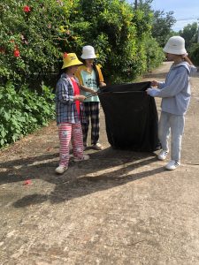 សកម្មភាពថ្ងៃអាទិត្យ បុគ្គលិកដែលបានស្នាក់នៅអគារក្រុមហ៊ុន បាននាំគ្នារើសសំរាមនៅតាមផ្លូវចូលមករោងចក្រ