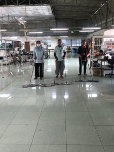 សកម្មភាពបោសសម្អាតនិងរុញសម្អាតជារៀងរាល់ព្រឹក